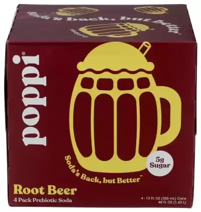 Poppi Soda Prbtc Root Beer 4Pk
