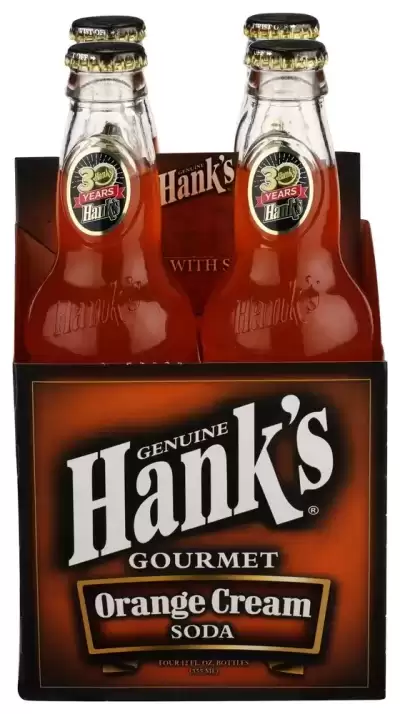 Hanks Orange Cream Soda 4Pk 12Oz Can