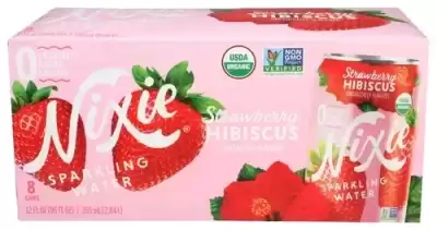 Nixie, Organic Sparkling Strawberry Hibiscus, 96 Oz(Case Of 3)