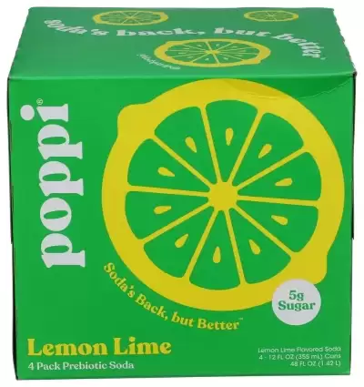Poppi Lemon Lime, Multipack (12 Fl Oz Each)