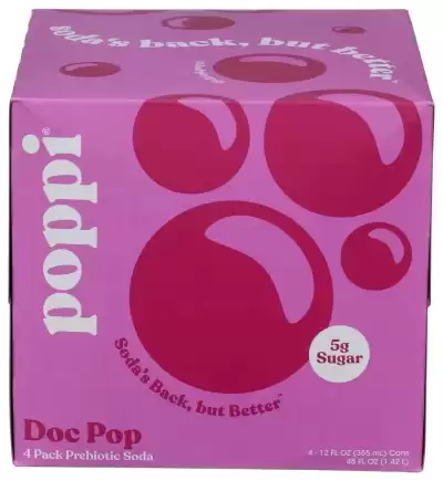 Poppi Prebiotic Soda Doc Pop 12 Fl Oz