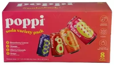 Poppi Prebiotic Soda Variety Pack 12 Fl Oz Each