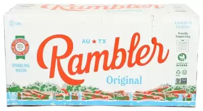 Rambler, Organic Sparkling Water, 12 Oz X 8 (Case Of 3)