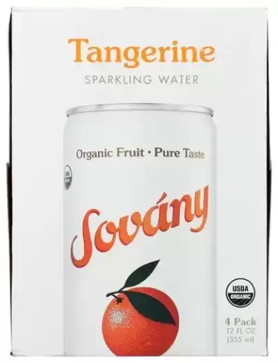 Sovany, Water Sprkg Brlt Orng 4Pk, Case Of 6 X 48 Oz