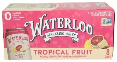 Waterloo Sparkling Water Tropical Fruit 8 Cans (12 Fl Oz Each)