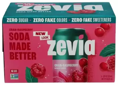 Zevia, Soda Cranberry Raspberry, 12 Oz X 6 (Case Of 4)