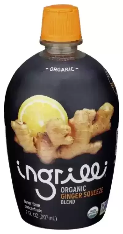 Ingrilli Organic Ginger Squeeze Blend 7 Fl Oz Bottle