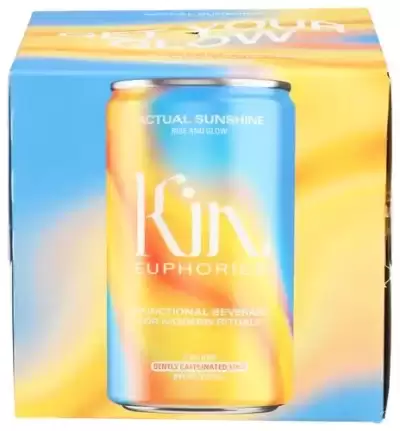 Kin Euphorics, Functional Beverage Action Sensation, 8 Oz X 4 Count (Case Of 6)