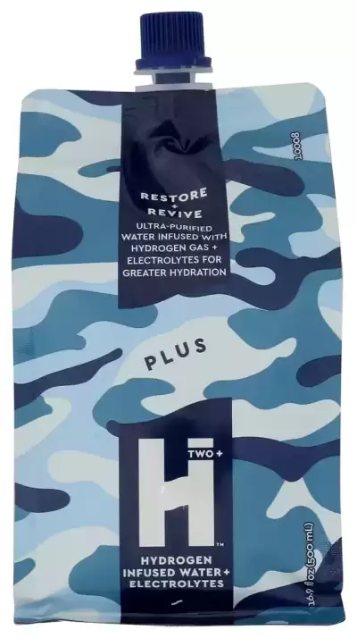 Htwo 16.9 Oz Plus Hydrogen Infused Water + Electrolytes - Tasty Water With Refreshing Benefits