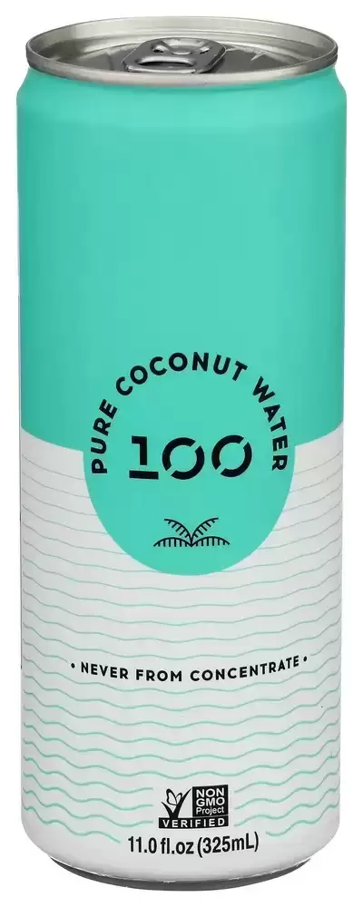 100 Coconuts Pure Coconut Water Drink Original, 325 Ml