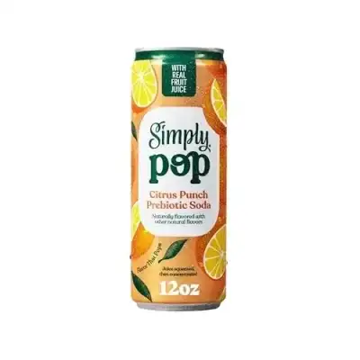 Simply Pop Citrus Punch Prebiotic Soda