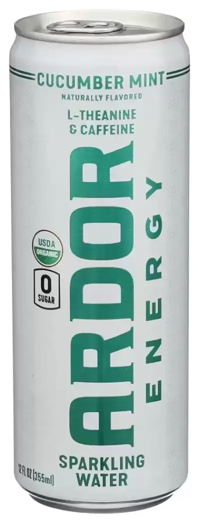 Ardor Organic, Cucumber Mint Sparkling Water, 12 Oz(Case Of 12)