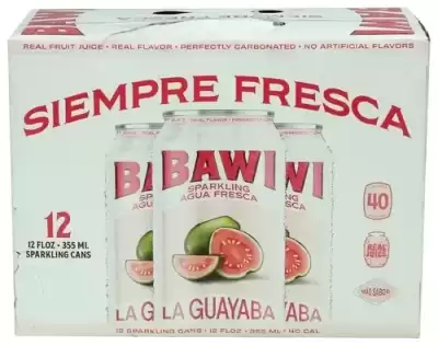 Bawi Agua Fresca Guava Sparkling Agua Fresca, 12 Fz
