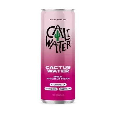 Caliwater Cactus Water, Wild Prickly Pear 12 Fl Oz Can