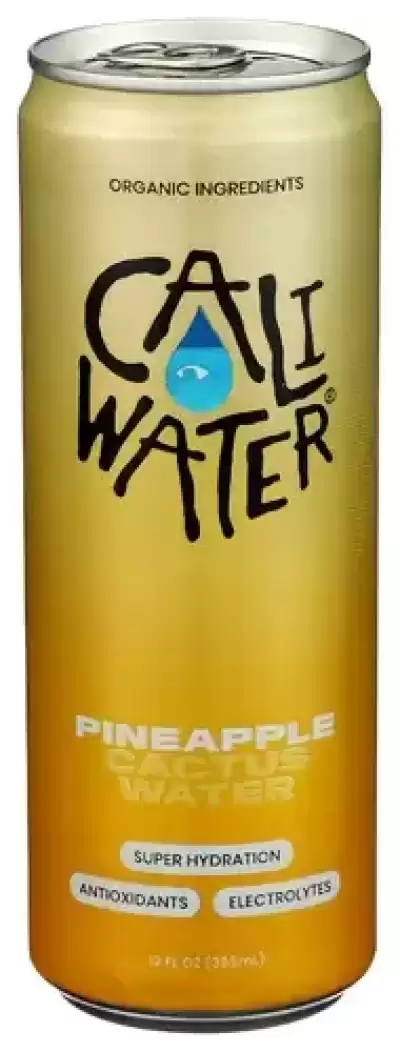 Caliwater Organic Pineapple Nopal Cactus Water: Plant-Based Non-Gmo Non-Carbonated Allergen Free
