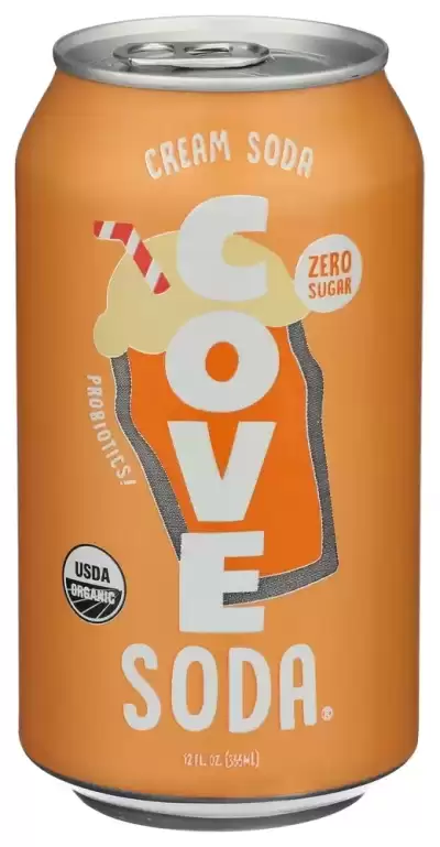 Cove Kombucha Organic Cream Soda, 12 Fz