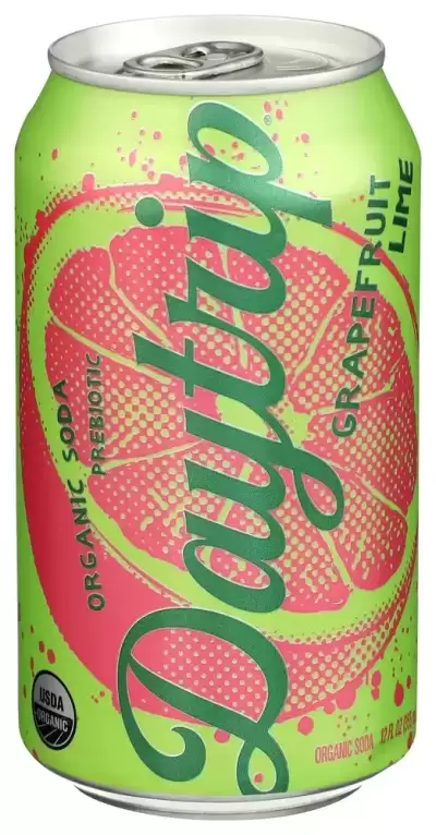 Daytrip Organic Prebiotic Soda Grapefruit Lime 12 Fl Oz