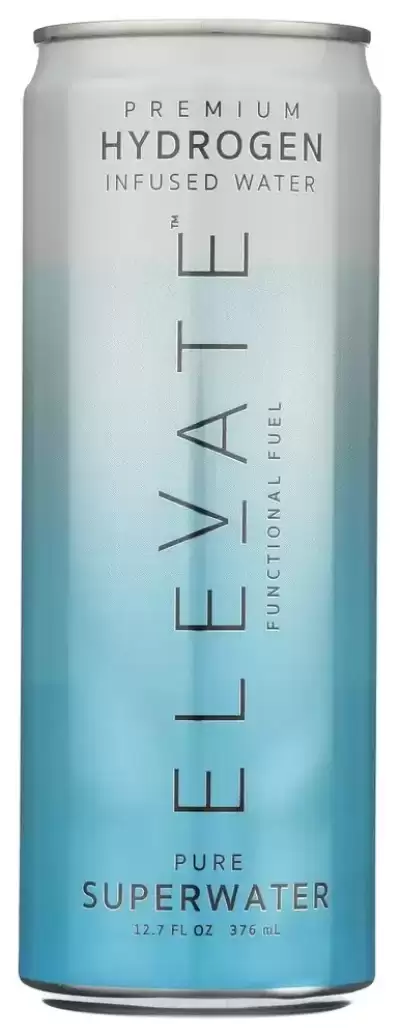 Elevate Hydrogen Water (15 Pk) Molecular Hydrogen Infused Alkaline Spring Water For Recovery Energy 