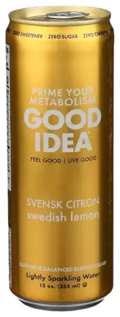 Good Idea, Sparkling Water Citron Lemon, 12 Oz (Case Of 12)