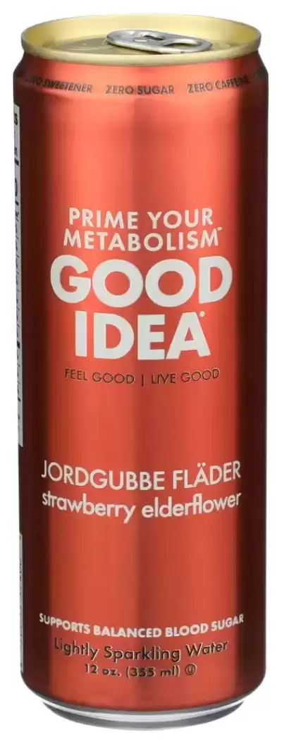 Good Idea, Sparkling Water Elderflower Tonic Straw, 12 Oz (Case Of 12)