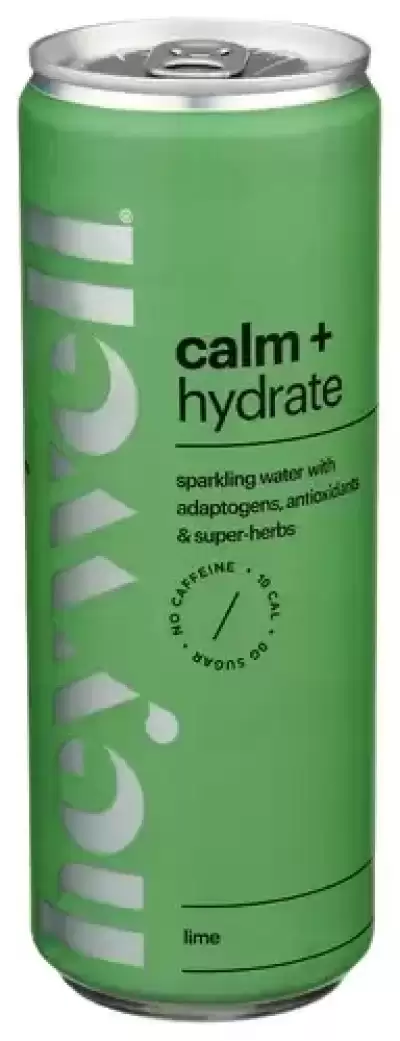 Heywell Sparkling Water Calm & Hydrate Lime 12 Fl Oz