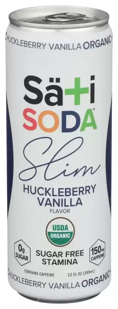 Khch02420422 12 Fl Oz Slim Organic Huckleberry Vanilla Soda
