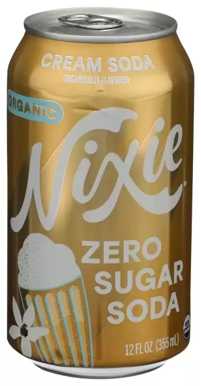 Nixie Organic Zero Sugar Soda Cream Soda 12 Fl Oz