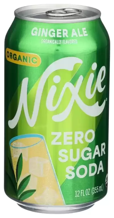 Nixie, Soda Ginger Ale Zero Sugar, 12 Oz (Case Of 12)