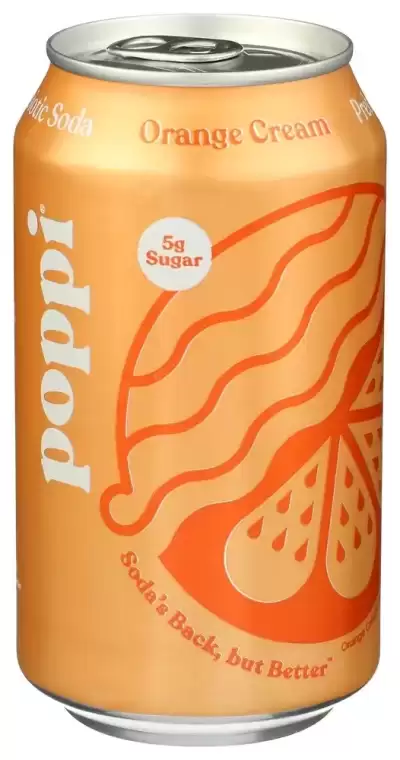 Poppi Orange Cream 12 Fl Oz Can