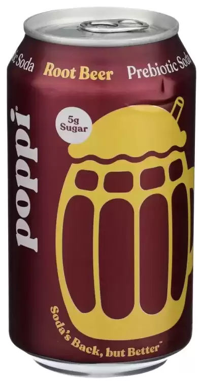 Poppi, Prebiotic Soda Root Beer, 12 Oz(Case Of 12)