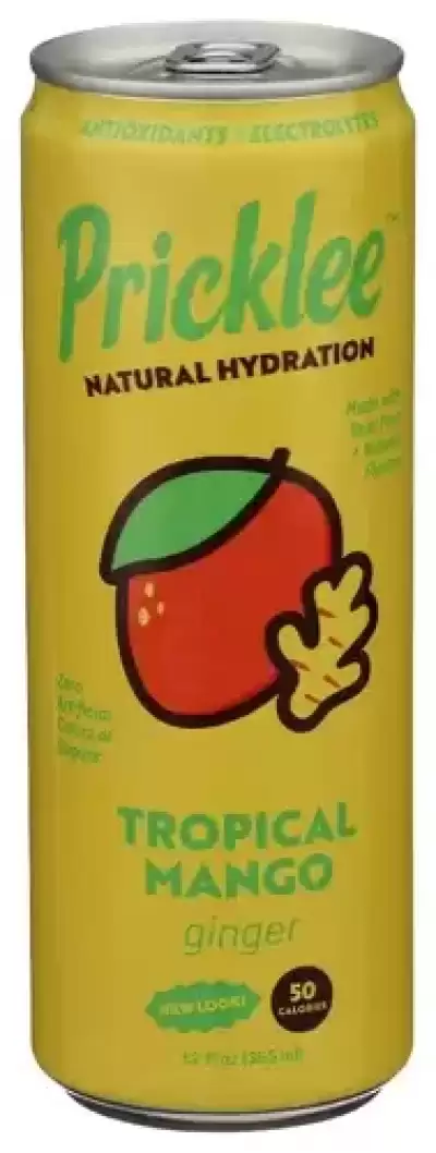 Pricklee, Tropical Mango Ginger Cactus Water, 12 Oz (Case Of 12)