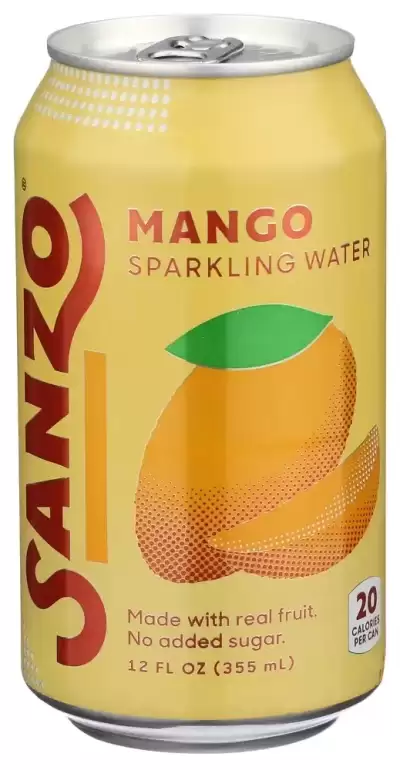 Sanzo, Mango Sparkling Water, 12 Oz(Case Of 12)
