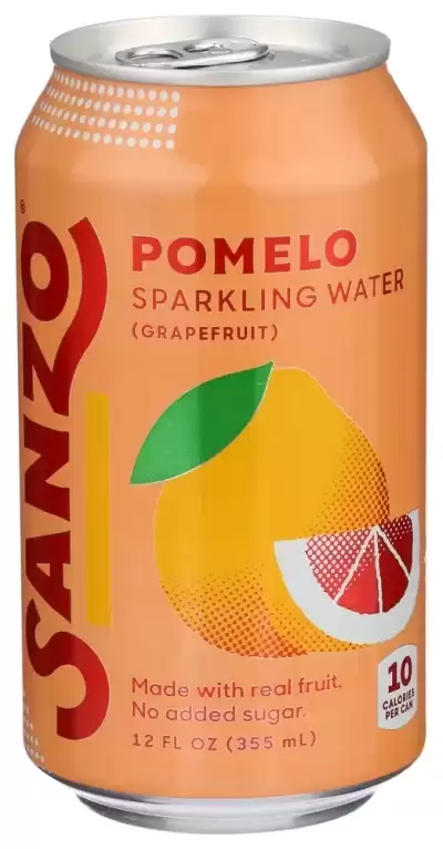 Sanzo, Pomelo Sparkling Water, 12 Oz(Case Of 12)
