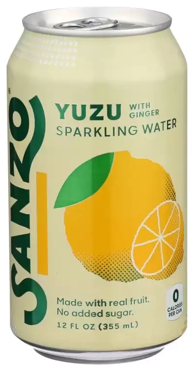 Sanzo, Yuzu Sparkling Water, 12 Oz(Case Of 12)