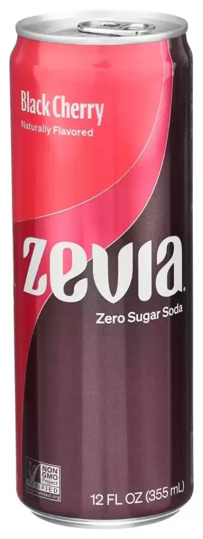 Zevia, Black Cherry Zero Calorie Soda, 12 Oz (Case Of 12)