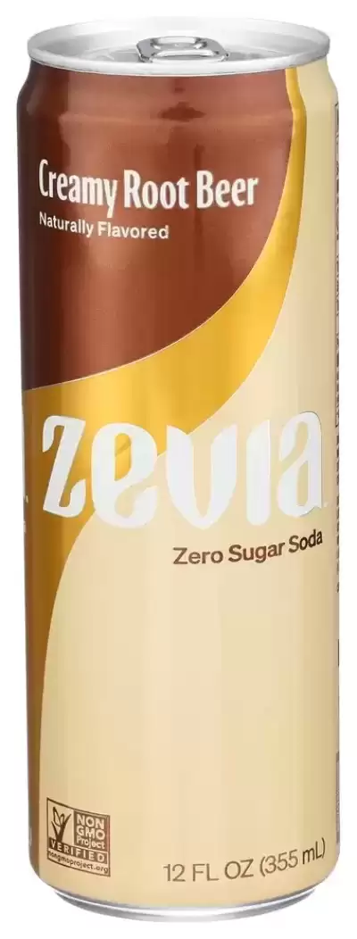 Zevia, Creamy Root Beer Zero Calorie Soda, 12 Oz (Case Of 12)