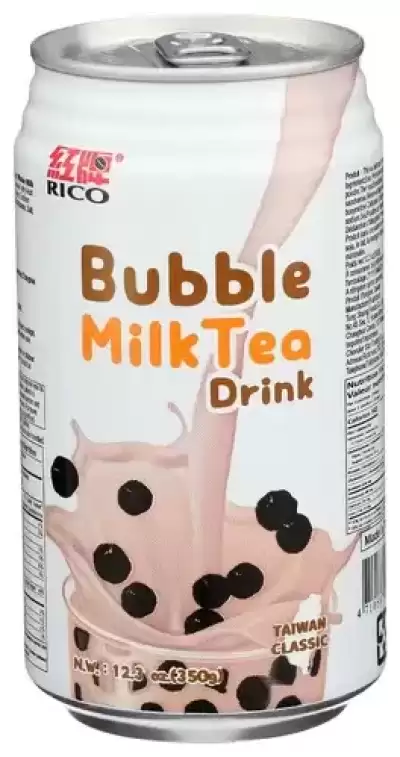 Rico, Original Bubble Milk Tea, 12.3 Oz(Case Of 12)