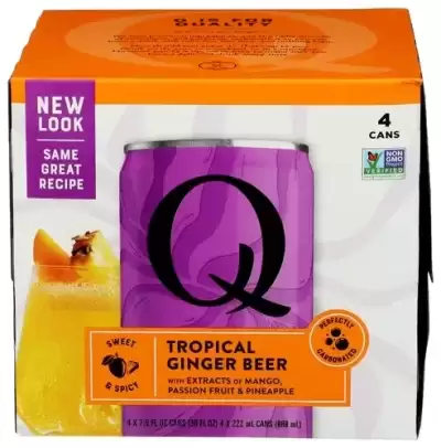 Q Mixers Ginger Beer Tropical 7.5 Fl Oz Each / 