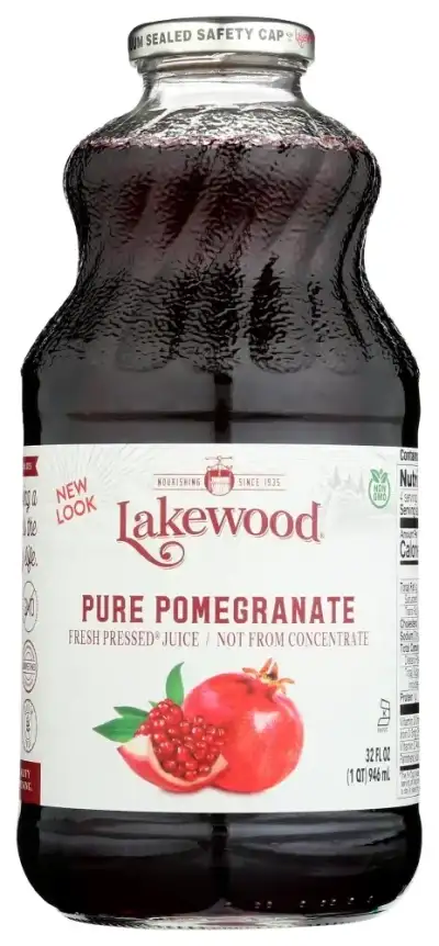 Juice Pomegranate Pure Case Of 6 X 32 Oz By Lakewood Organic