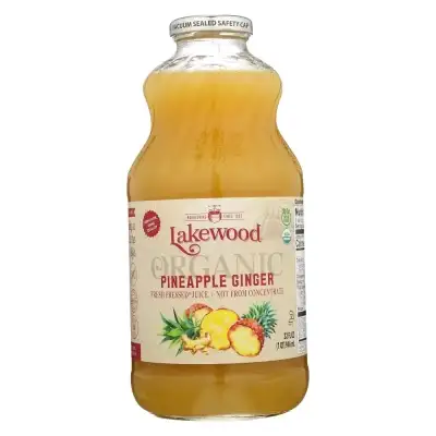 Lakewood Organic Juice Not From Concentrate Pineapple Ginger 32 Fl Oz