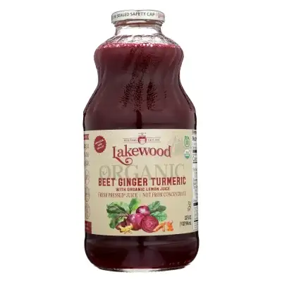 Lakewood Organic, Juice Beet Gnge Trmrc Org, Case Of 6 X 32 Oz