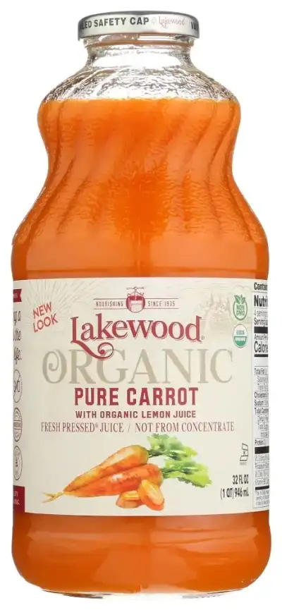 Lakewood Organic, Juice Carrot Pure Org, Case Of 6 X 32 Oz