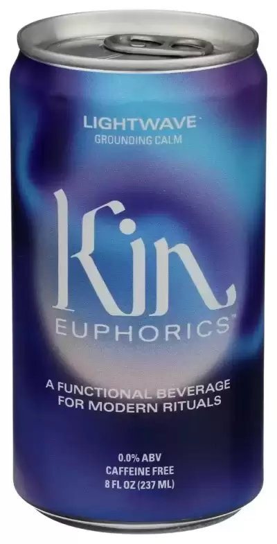 Kin Euphorics, Lightwave Calm Mood, 8 Oz(Case Of 24)
