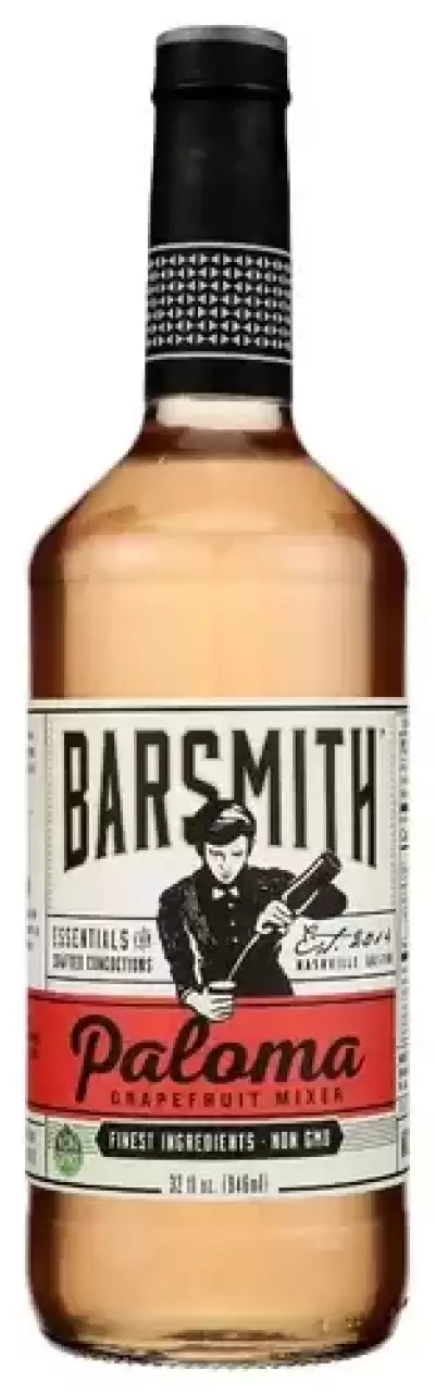 Barsmith Paloma Mix - Non-Gmo Cocktail Mixer With Grapefruit & Cascade Hops - Mexican-Inspired Tequi