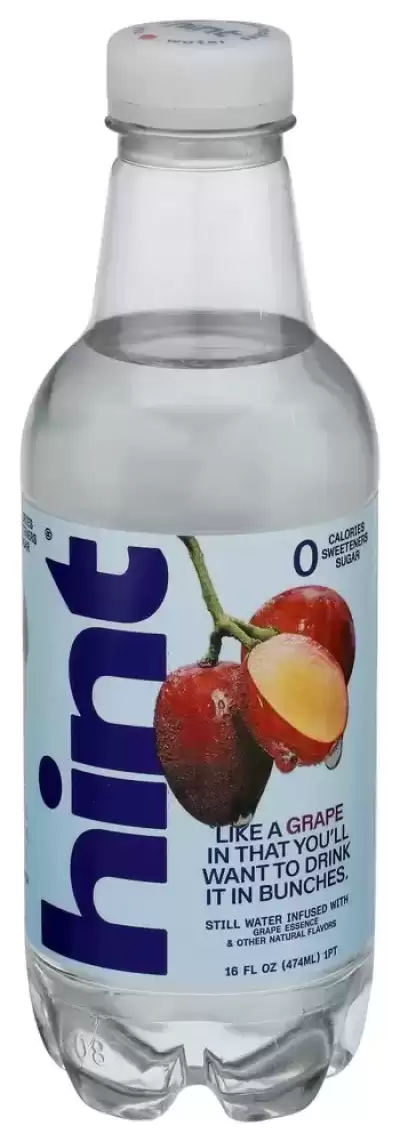Hint, Hint Grape Infused Water, 16 Oz (Case Of 12)