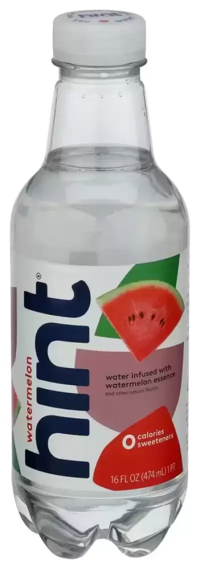 Hint, Unsweet Water Watermelon, Case Of 12 X 16 Oz