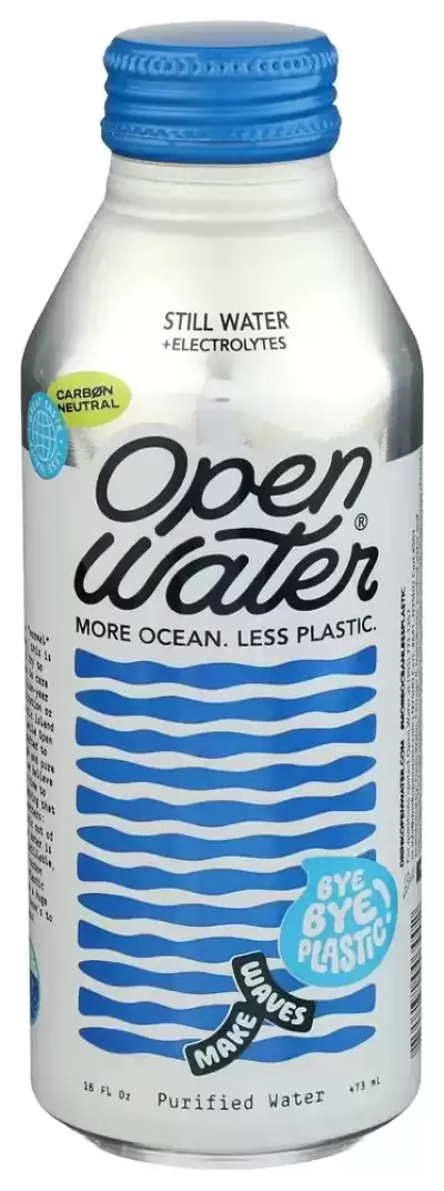 Open Water, Purified Still Water With Electrolytes, 16 Oz (Case Of 12)