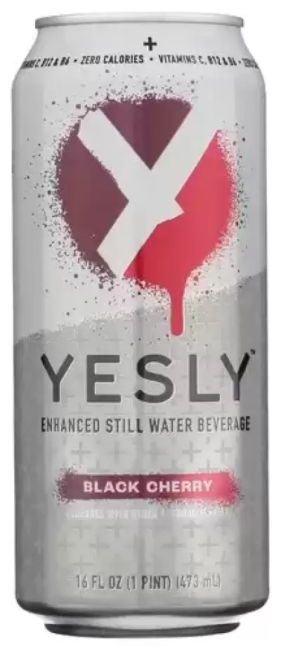 Yesly Functional Water, Black Cherry, 16 Oz