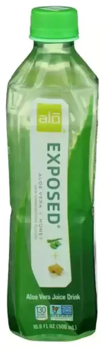 Alo Exposed Aloe Vera Juice Drink Aloe Vera And Honey 16.9 Fl Oz