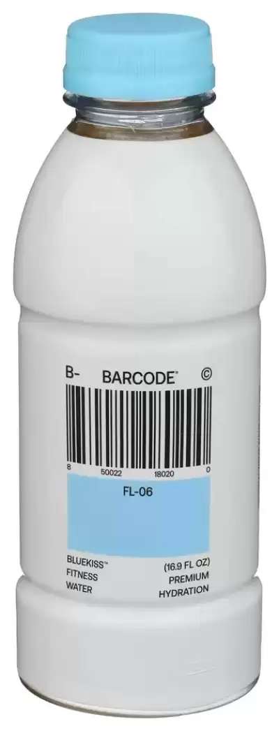Barcode, Premium Sports Hydration Drink, Blue Kiss, 16.9 Oz